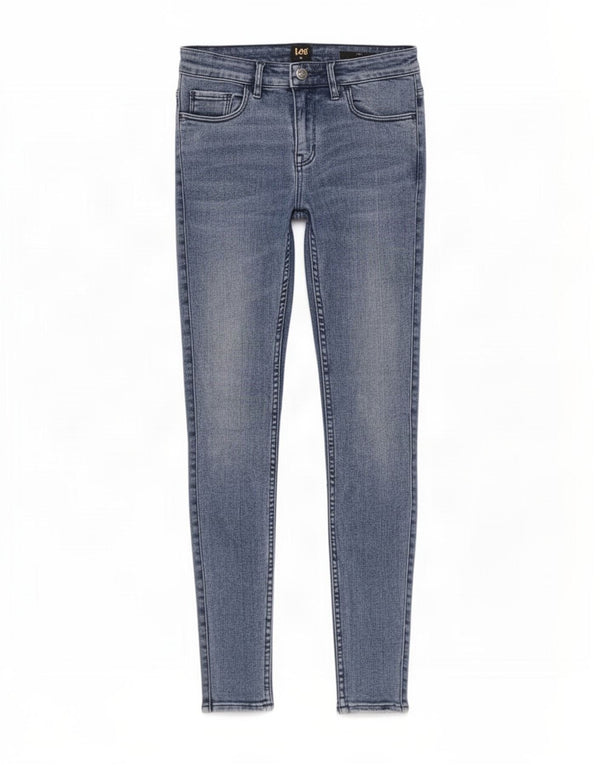 Blugi skinny Lee Licks pentru femei UK 10 Small W26 L30 Blue Bumbac