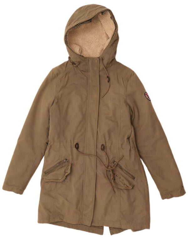 Jachetă parka supradimensionată pentru femei Tommy Hilfiger UK 10 Mic Kaki