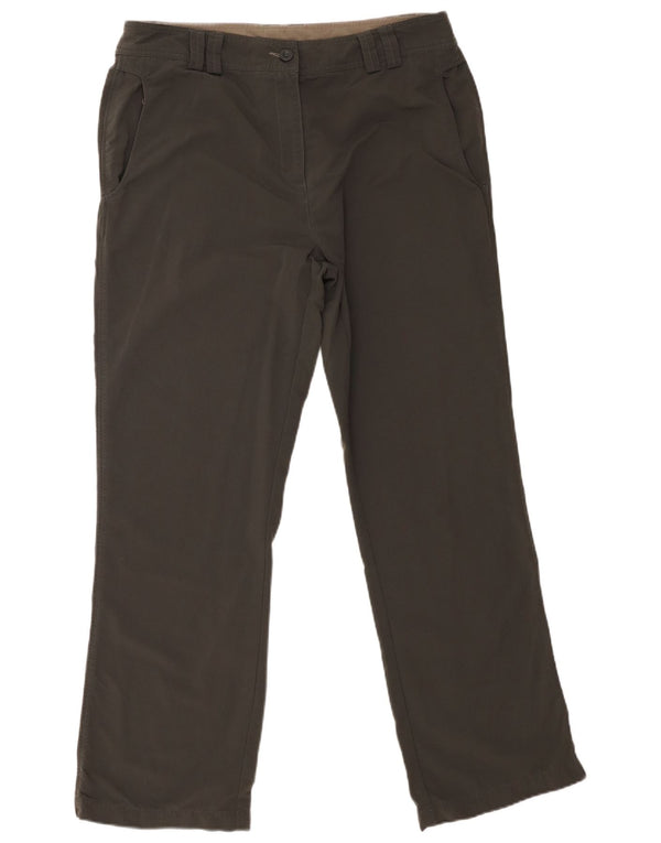 Rohan Womens Straight Chino Trousers UK 16 Large W34 L30 Khaki Polyamide