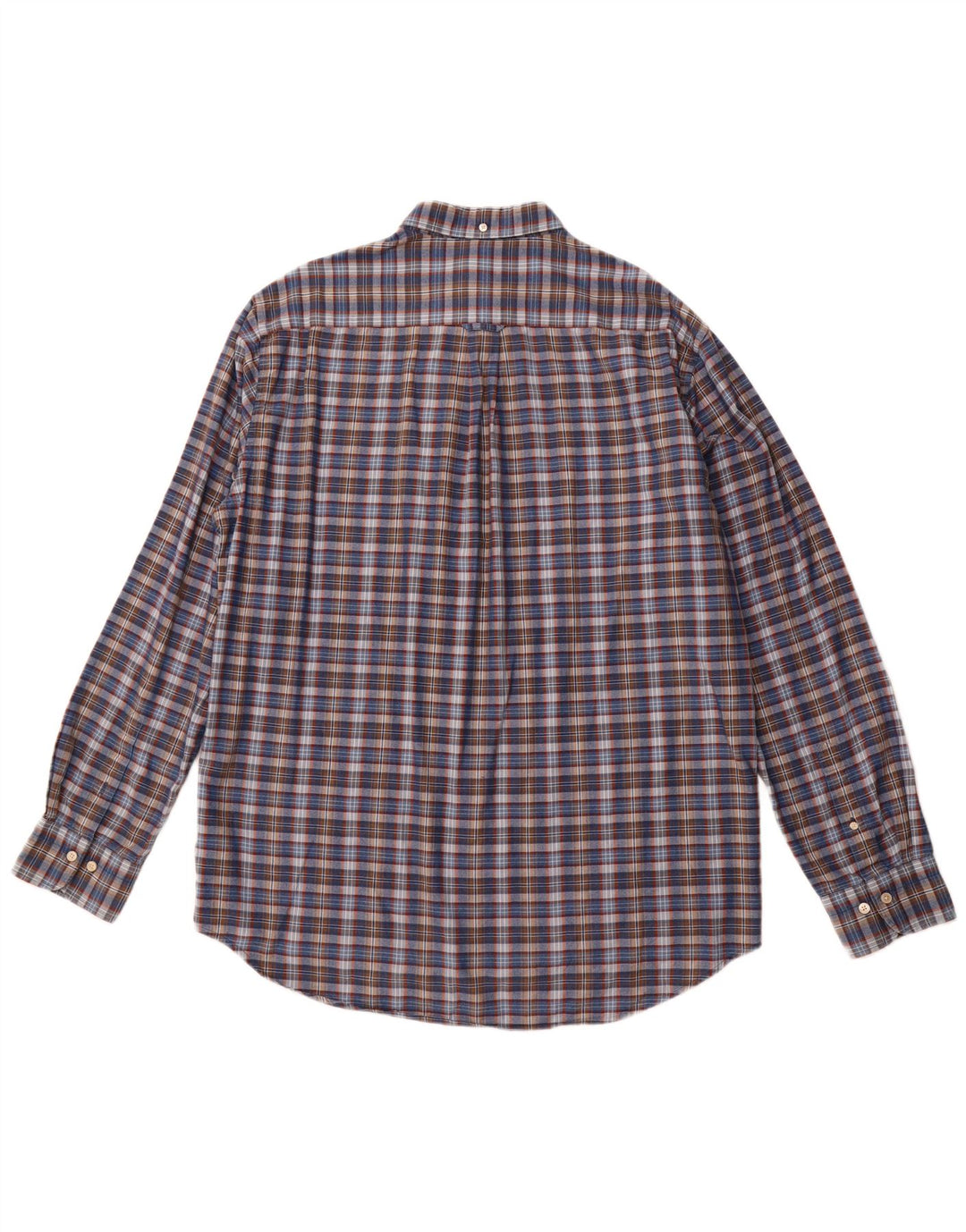 Cămașă GANT pentru bărbați, cu tăiere obișnuită, mărimea 43/44 17 1/2 XL, bumbac cu carouri bleumarin