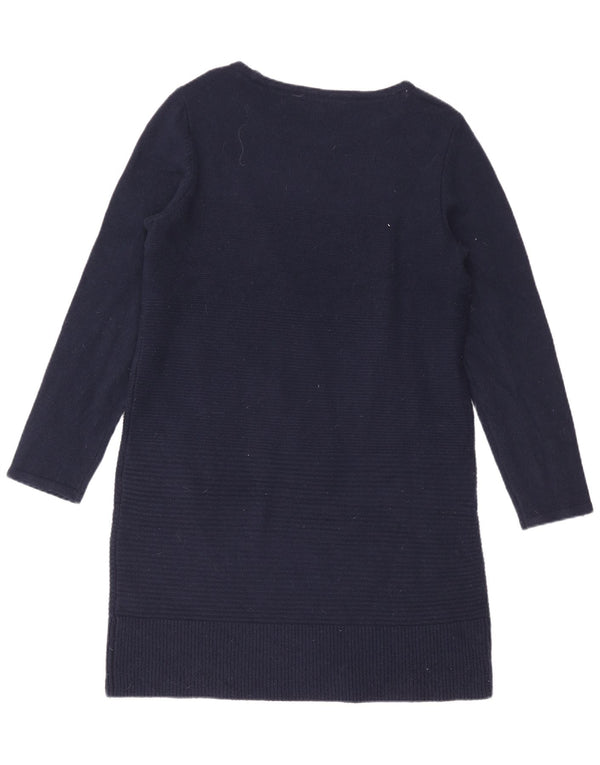 Crew Clothing Rochie cu mânecă lungă pentru femei UK 16 Mare bleumarin
