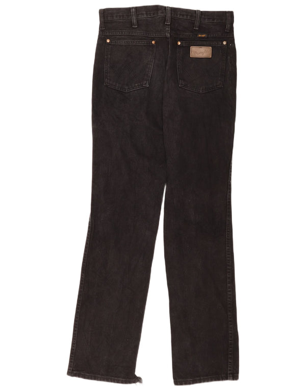 Blugi drepti pentru femei Wrangler W31 L34 bumbac negru