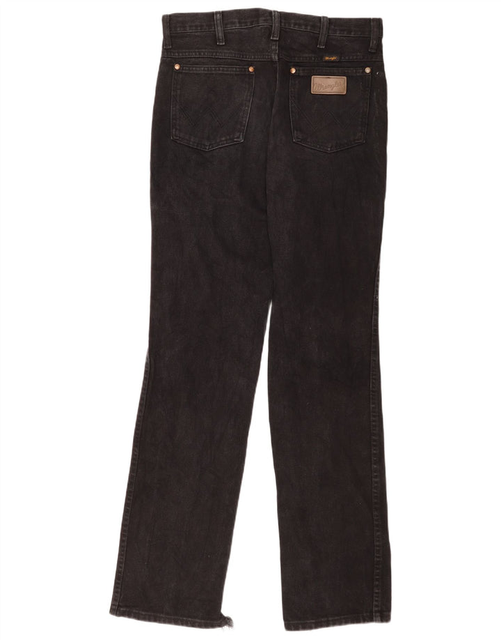 Blugi drepti pentru femei Wrangler W31 L34 bumbac negru
