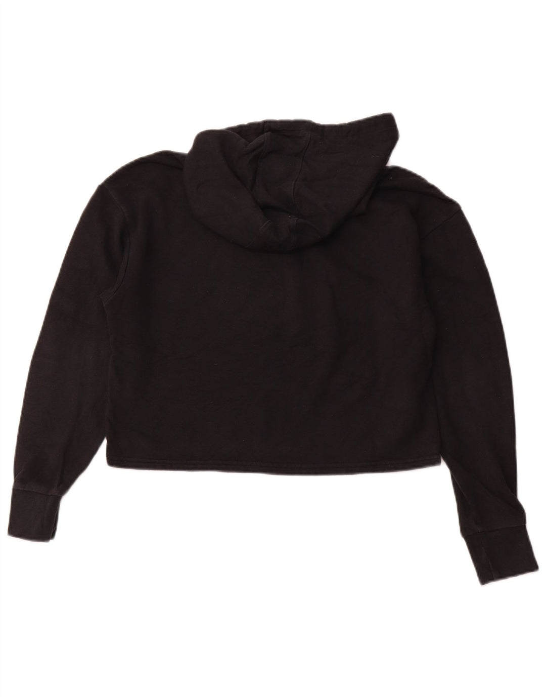 Pulover oversized cu glugă grafic crop pentru femei UNDER ARMOUR UK 6 XS Negru