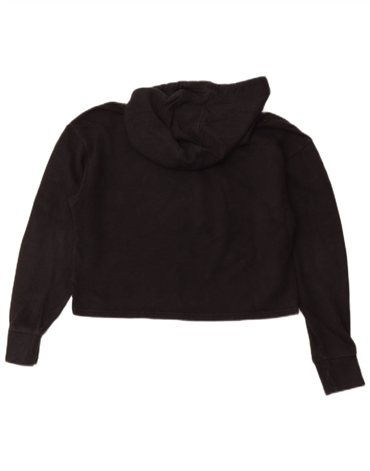 Pulover oversized cu glugă grafic crop pentru femei UNDER ARMOUR UK 6 XS Negru
