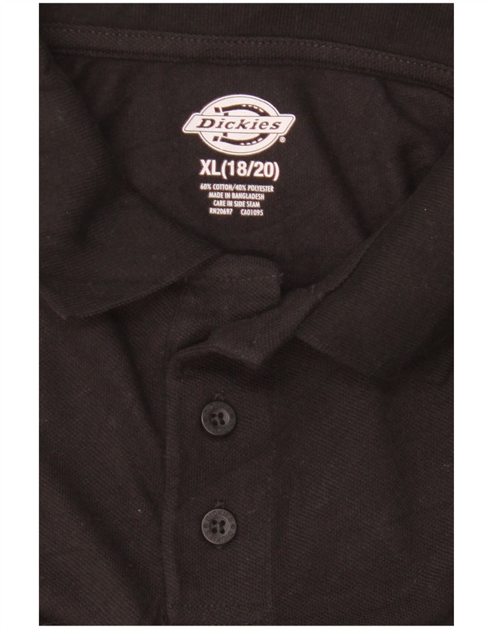 Tricou polo Dickies baieti marimea 18/20 XL bumbac negru