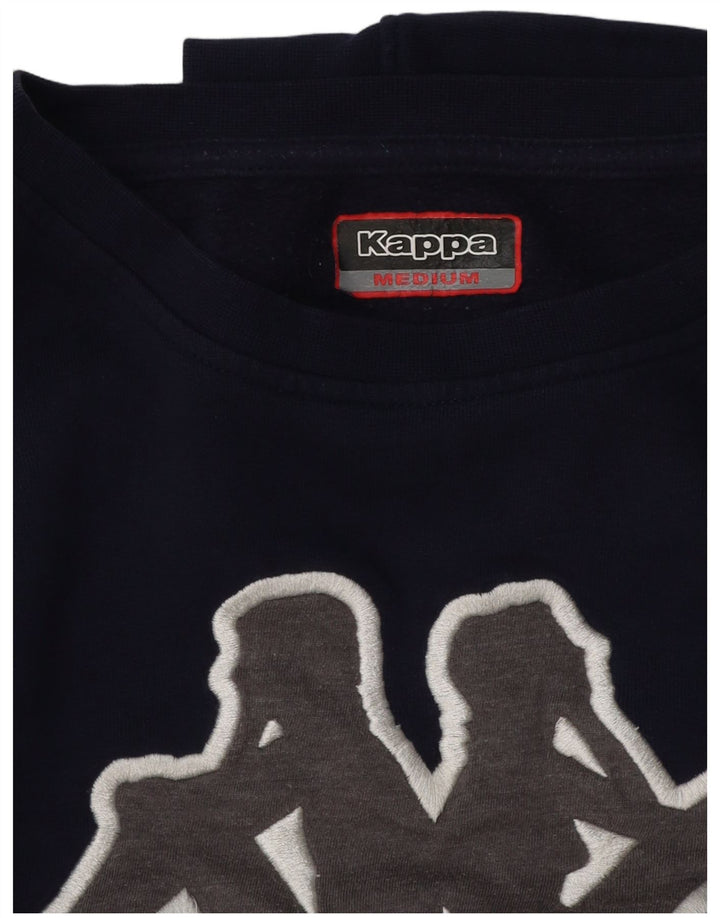 Pulover supradimensionat cu grafic pentru femei Kappa UK 14 Medium Bleumarin
