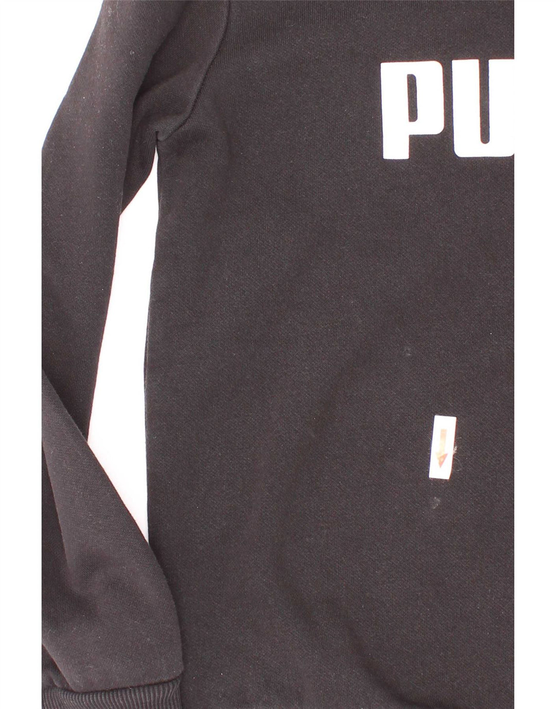 Puma Băieți Pulover Grafic Pulover 7-8 Ani Bumbac Negru
