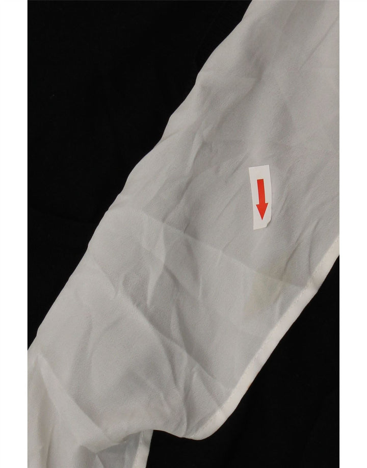 Bluză cu autograf pentru femei Marks & Spencer UK 14 Medium Black Colorblock