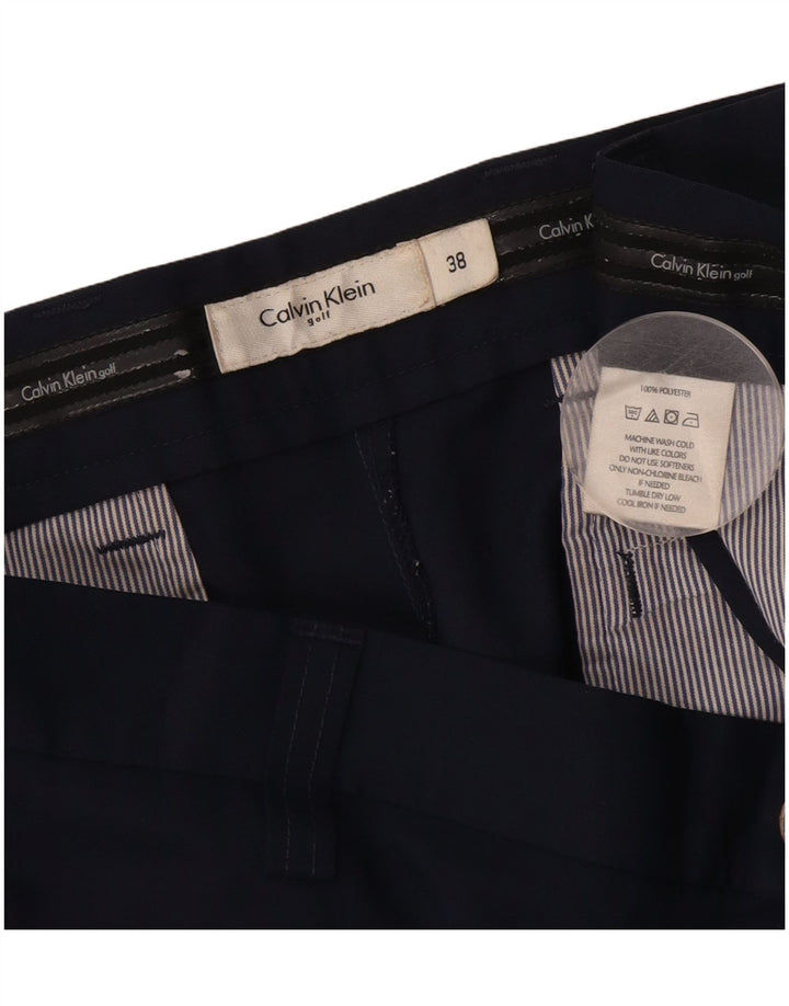 Pantaloni scurți chino pentru bărbați CALVIN KLEIN W38 XL poliester bleumarin