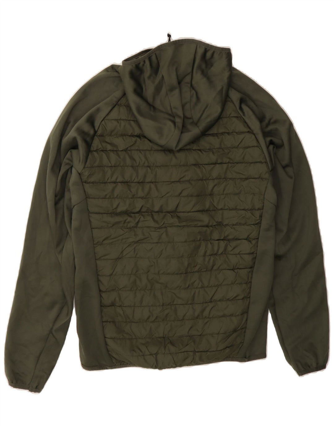 JACK & JONES Mens Hooded Padded Jacket UK 34 XS Green Polyester Vintage Jack & Jones and Second-Hand Jack & Jones from Messina Hembry 