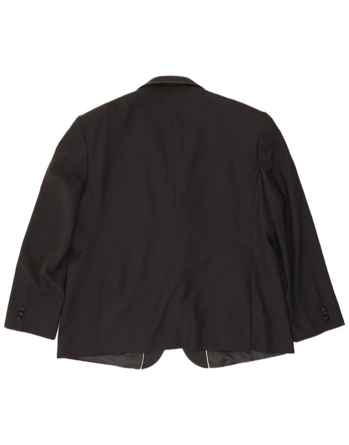 Jachetă Blazer pentru bărbați Pierre Cardin cu 1 nasture UK 52 6XL Poliester negru