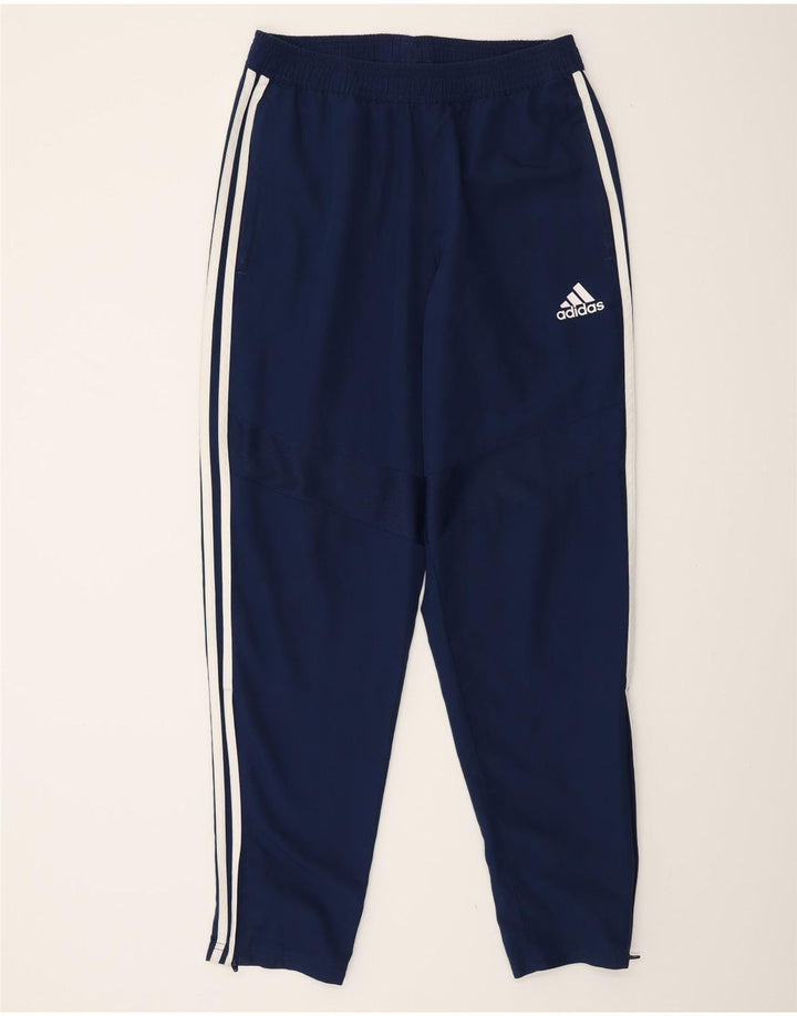 Pantaloni de trening Adidas pentru bărbați, poliester mediu albastru bleumarin
