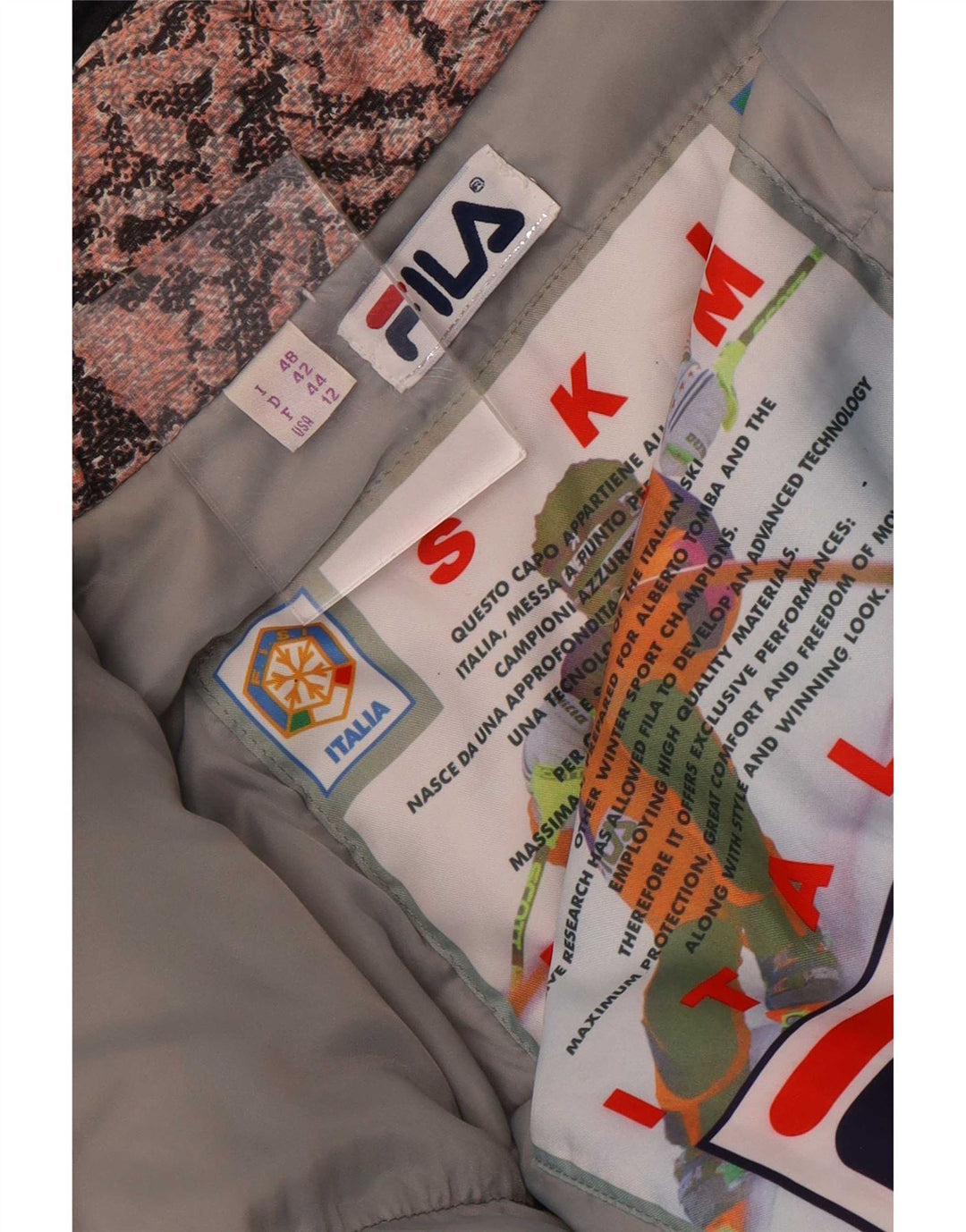 Salopetă de schi Fila pentru femei IT 48 XL Negru Colorblock