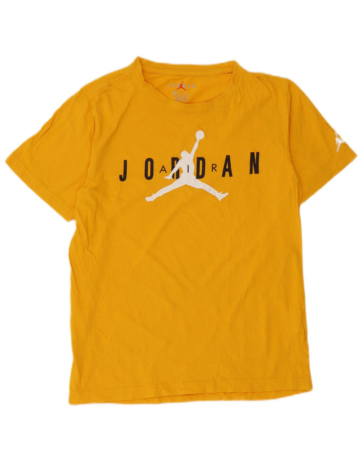 Tricou grafic JORDAN Băieți Top 13-14 Ani XL Bumbac Galben