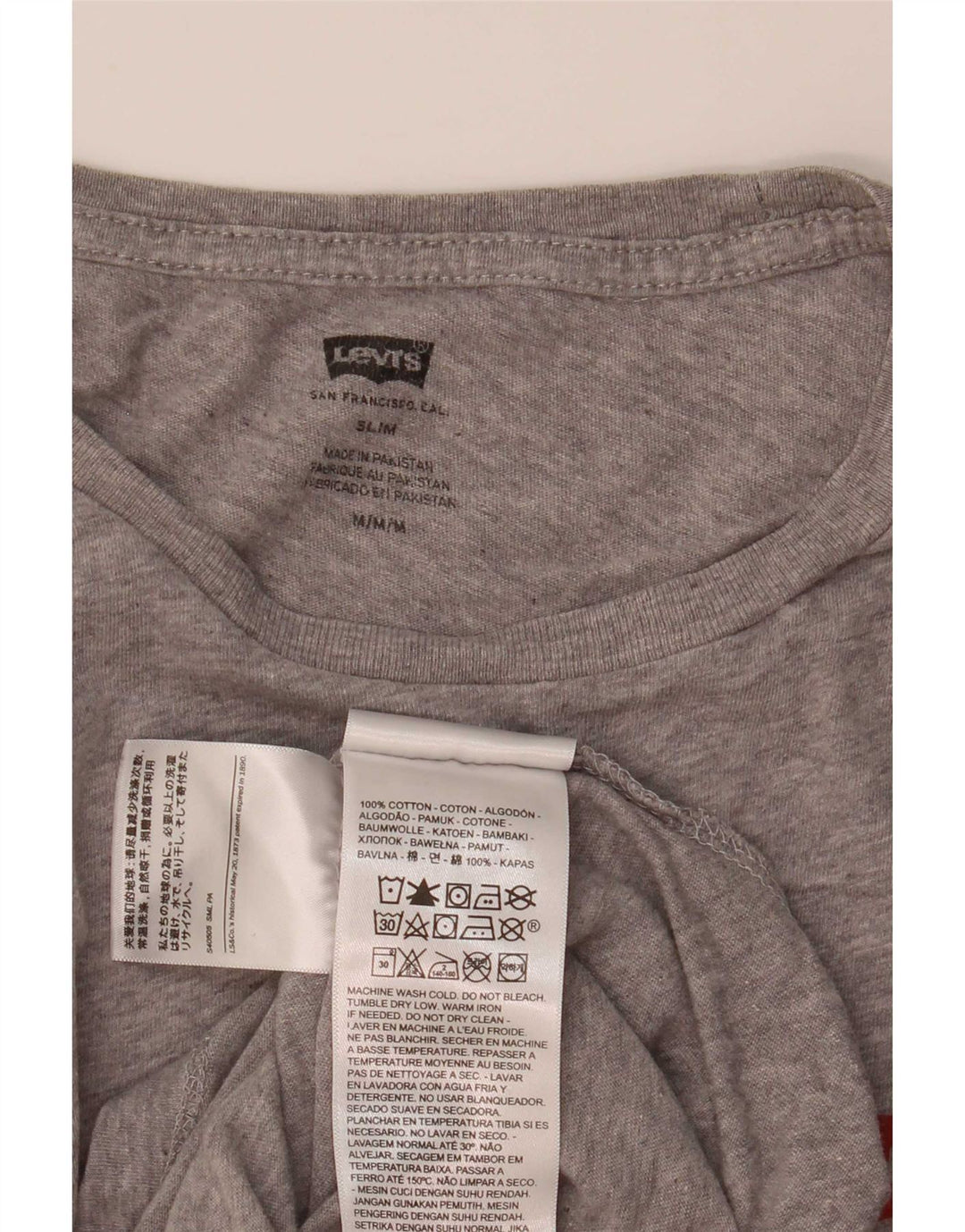 Tricou pentru femei Levi's Slim Top UK 12 Medium Grey Flecked
