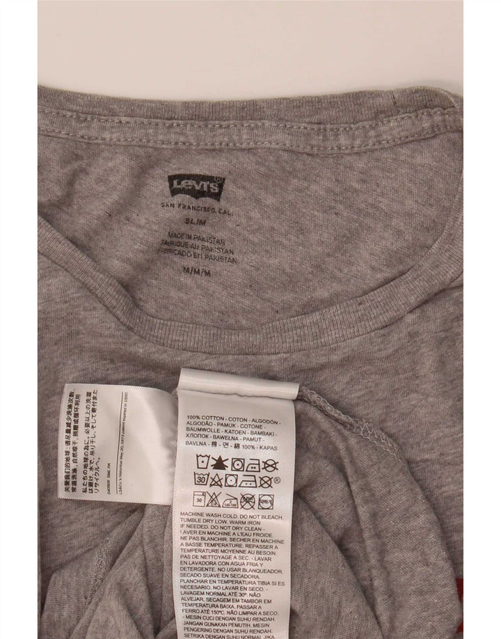 Tricou pentru femei Levi's Slim Top UK 12 Medium Grey Flecked