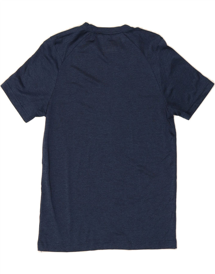 RUSSELL ATHLETIC Mens T-Shirt Top UK 34/35 Small Navy Blue Polyester Vintage Russell Athletic and Second-Hand Russell Athletic from Messina Hembry 
