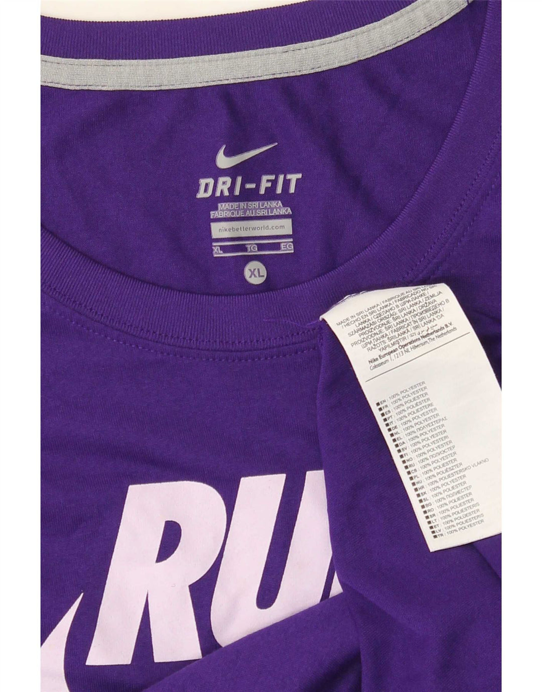 Tricou grafic Nike Dri Fit pentru bărbați Top XL Poliester violet