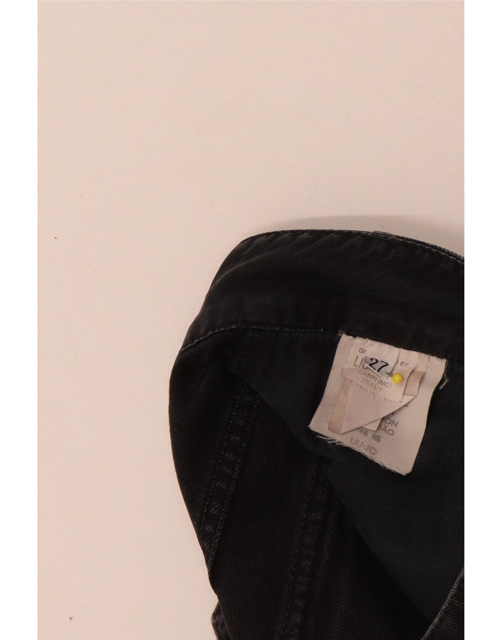 Blugi slim pentru femei Liu Jo W27 L33 bumbac negru