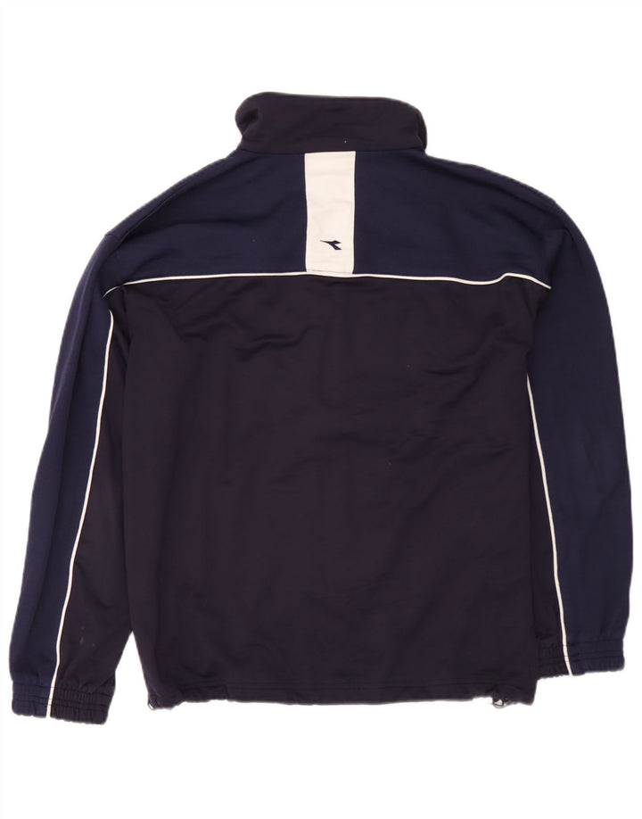 Jachetă de trening Diadora pentru bărbați UK 38 Medium Bleumarin Colorblock
