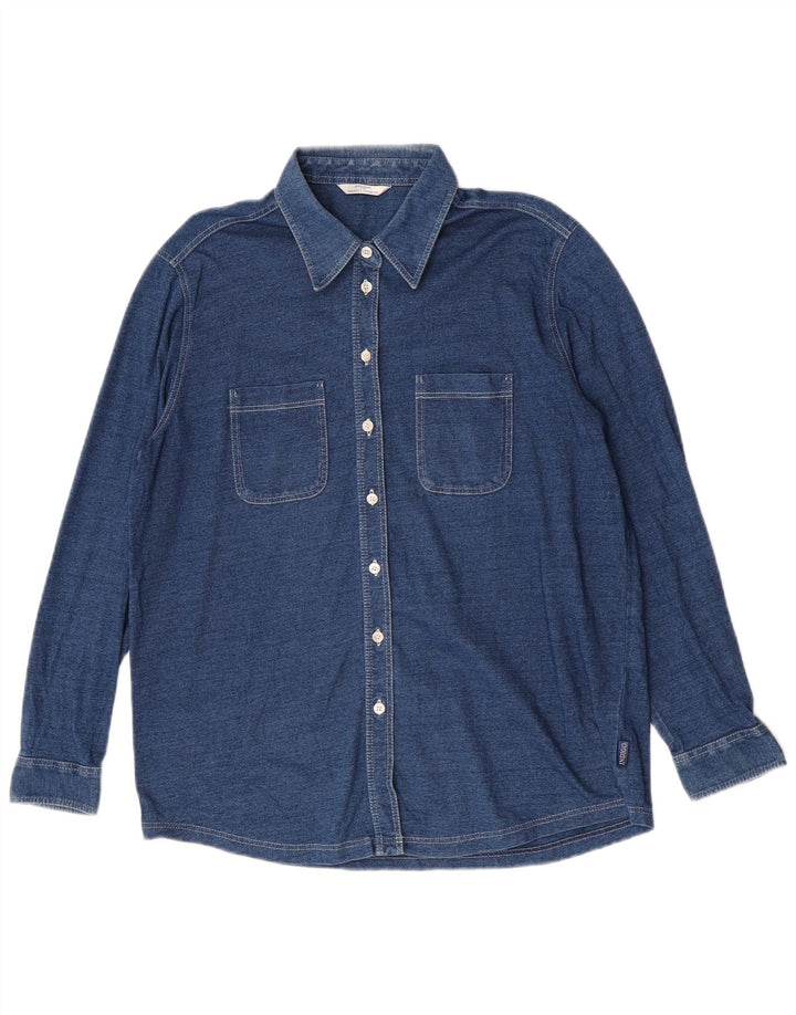 Cămașă pentru femei Marks & Spencer UK 14 Medium Bluemarin Bumbac