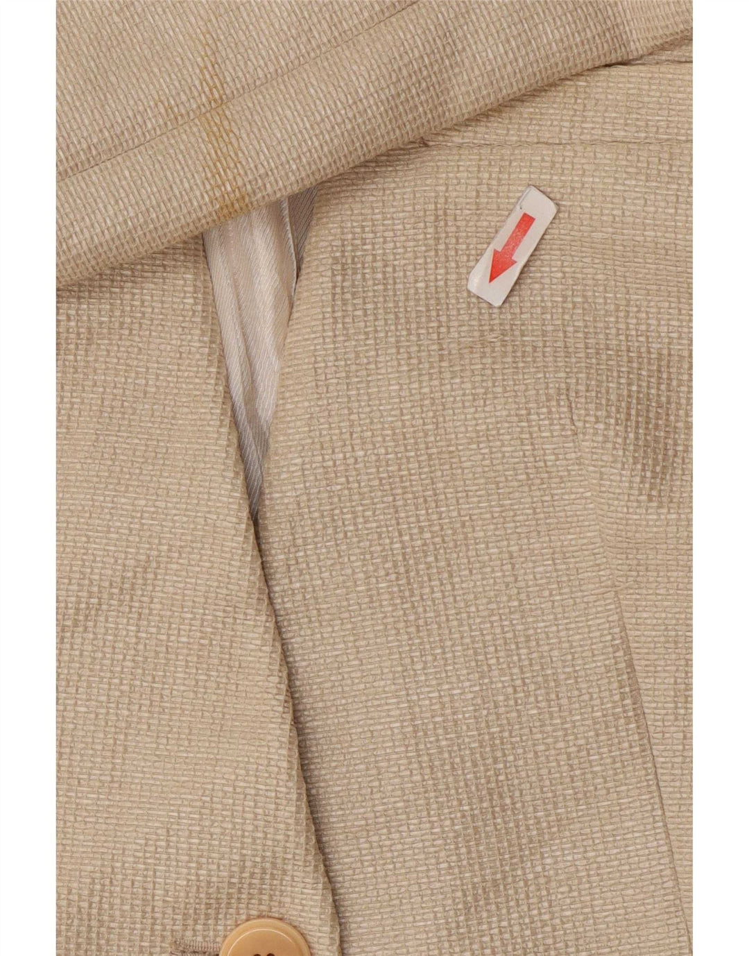 Blazer pentru femei Zara UK 12 bumbac mediu bej