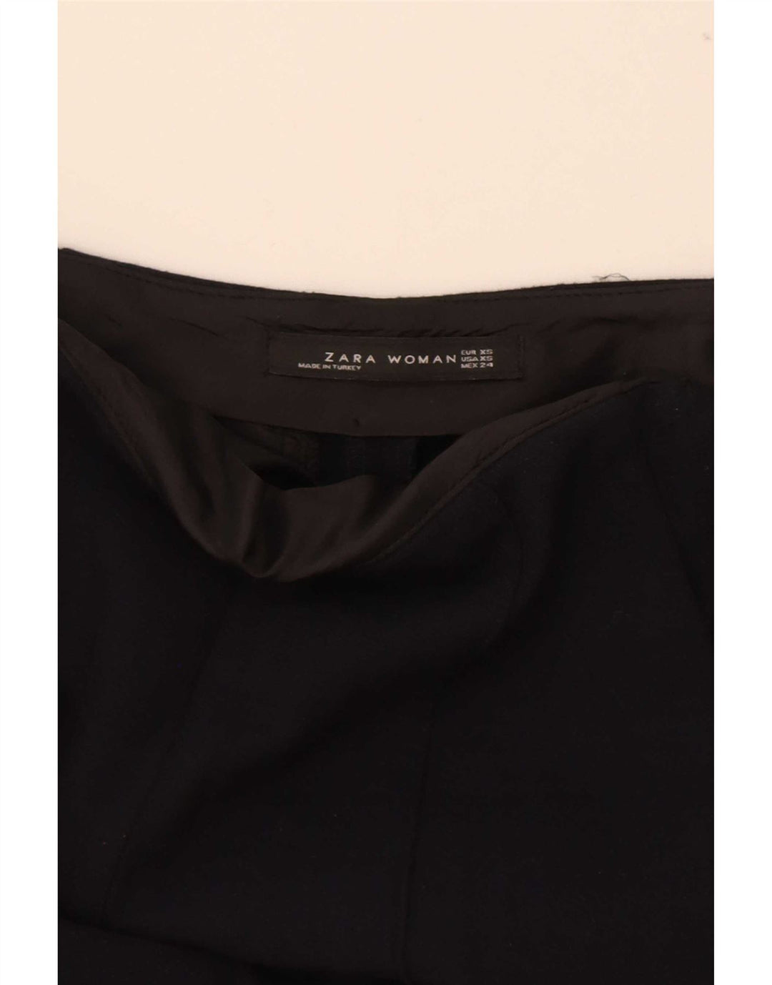 Pantaloni de costum slim pentru femei Zara XS W25 L27 Poliester negru