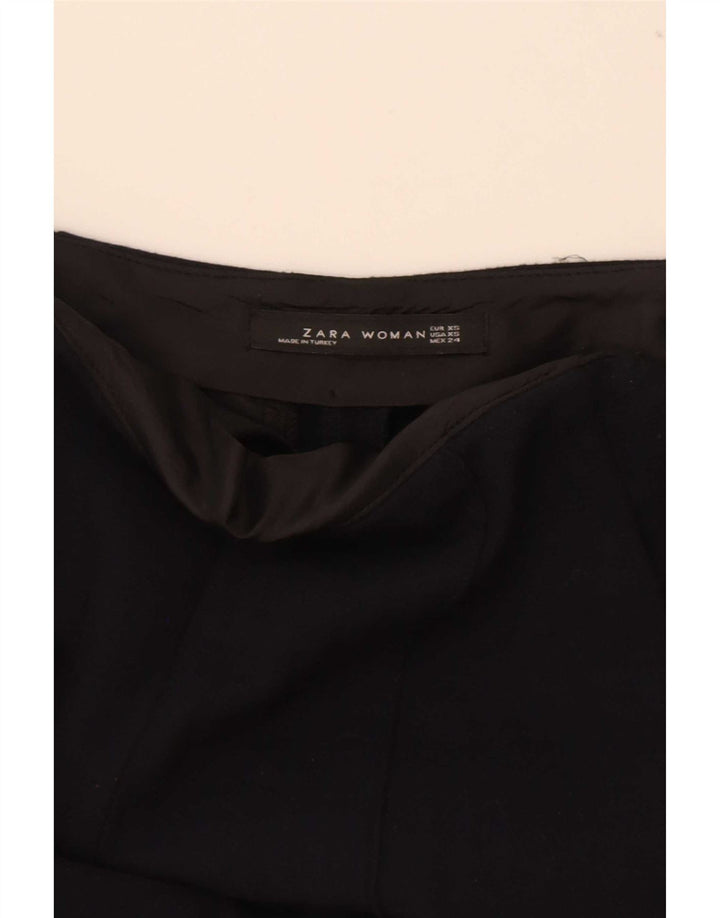 Pantaloni de costum slim pentru femei Zara XS W25 L27 Poliester negru