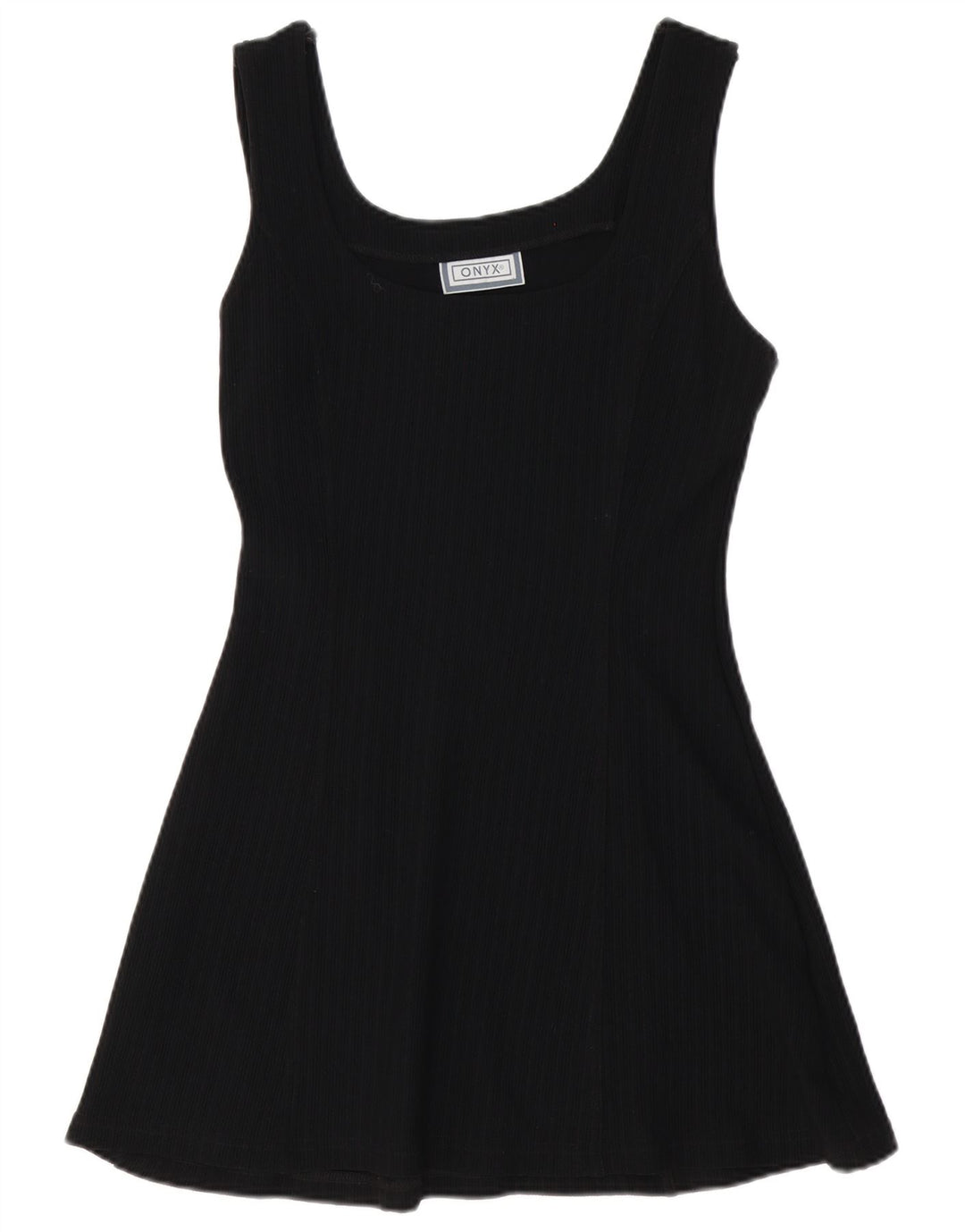 Rochie în formă de A fără mâneci Onyx pentru femei UK 12 Poliamidă neagră medie