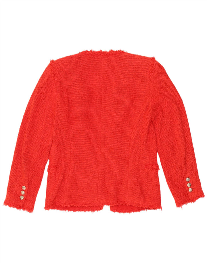 Jachetă Blazer deschisă pentru femei Zara UK 10 Small Red