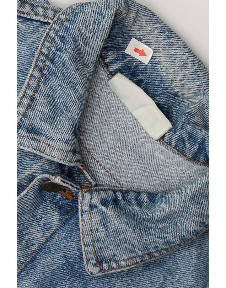 Jachetă Benetton Băieți Denim 7-8 Ani Mare Bumbac Albastru