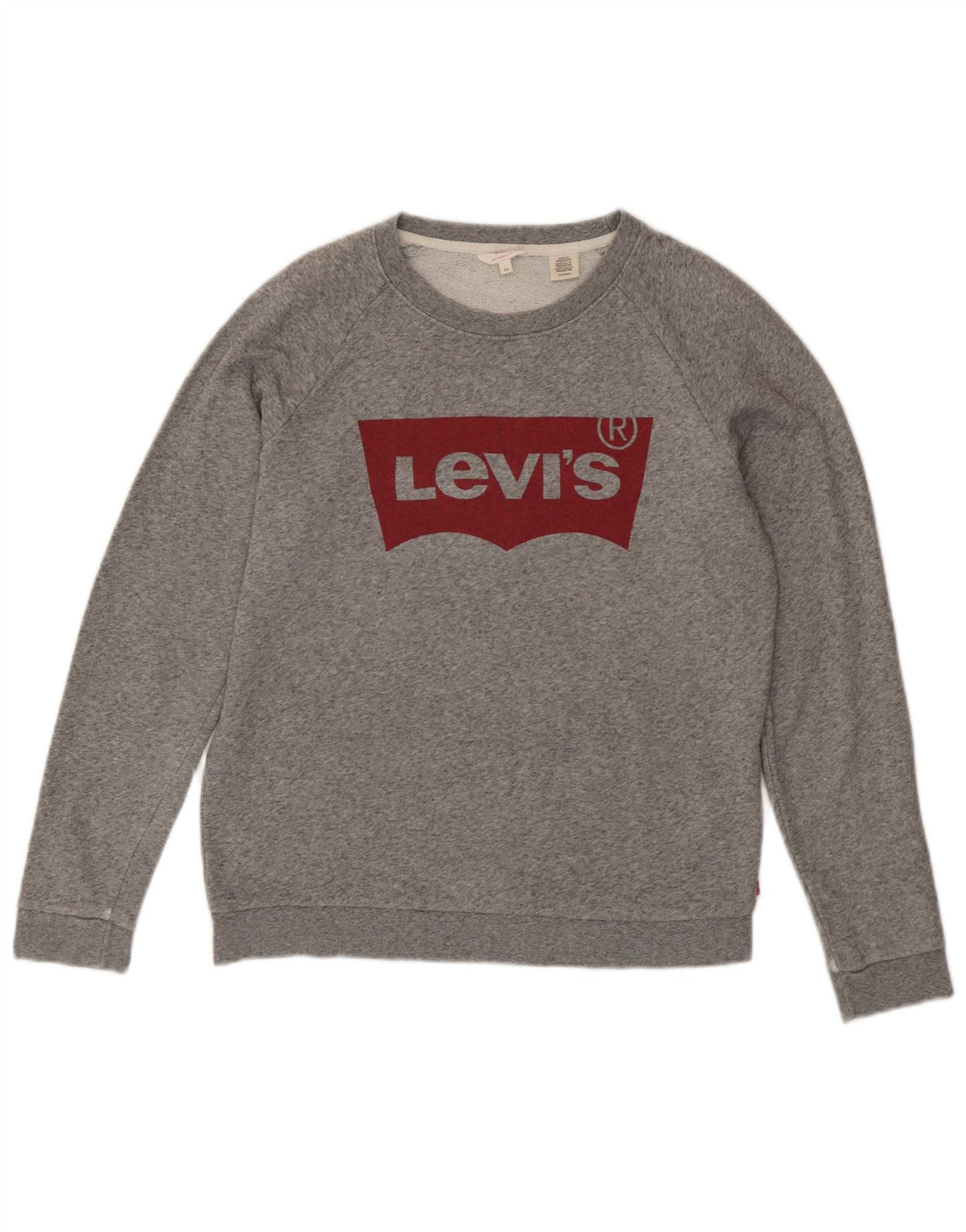 Pulover de hanorac supradimensionat cu grafic Levi's pentru femei UK 6 XS, gri cu pături