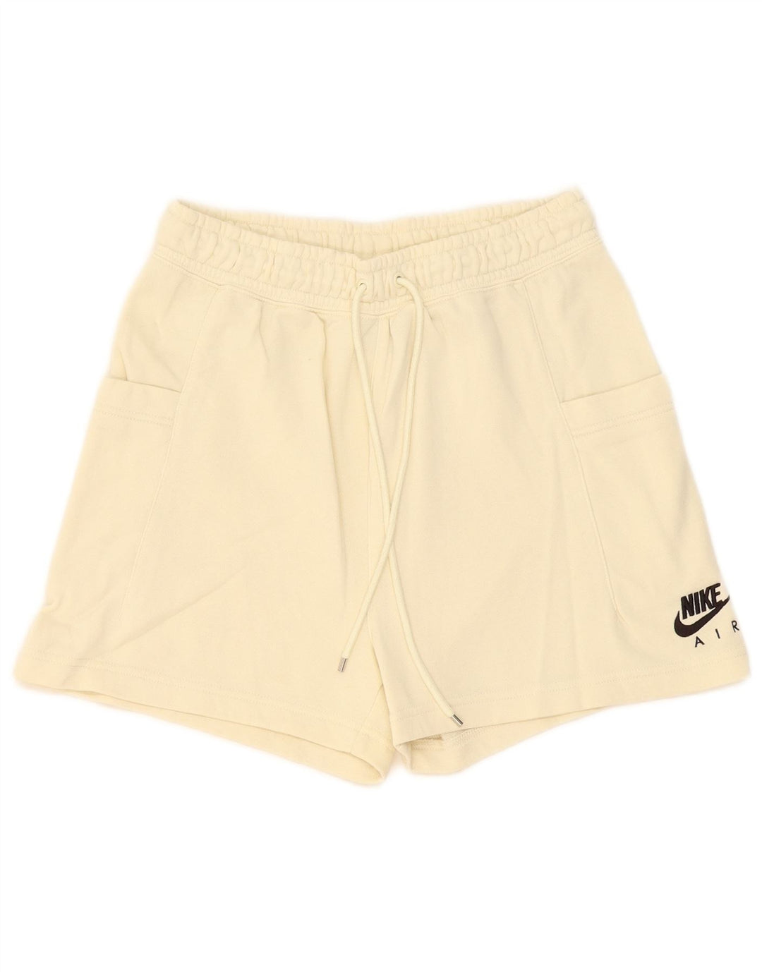 Pantaloni scurti sport Nike pentru femei UK 8 Small Beige Bumbac