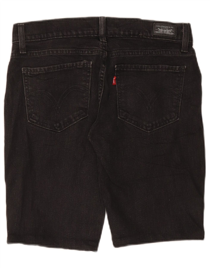 Pantaloni scurți din denim 524 Super Low pentru femei LEVI'S US 7 Medium W30 bumbac gri