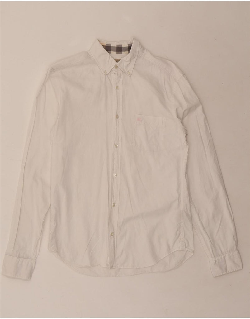 BURBERRY Mens Shirt Small White Cotton Vintage Burberry and Second-Hand Burberry from Messina Hembry 