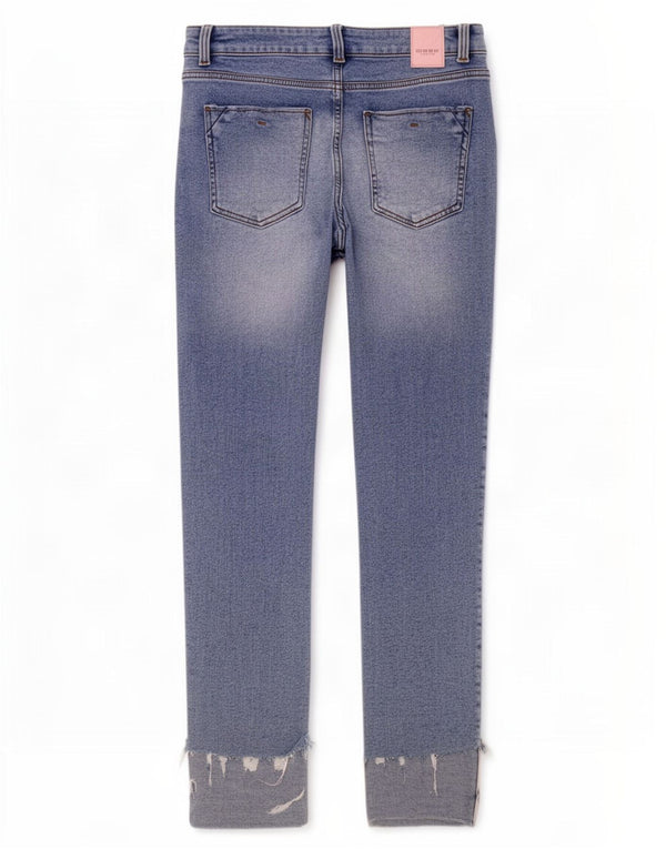 Blugi slim dama Zara EU 36 XS W26 L28 Albastru Bumbac
