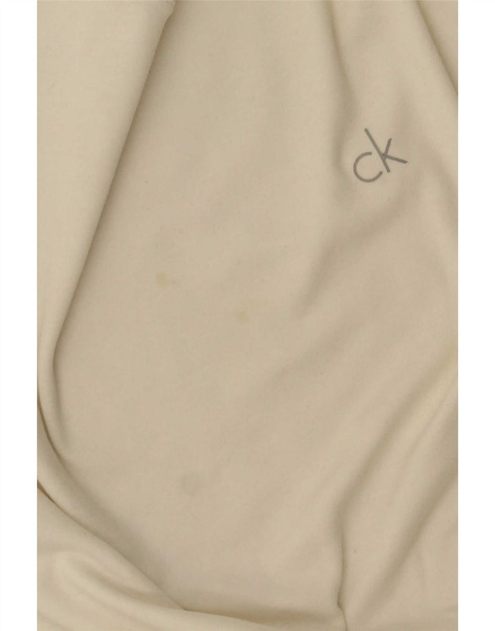 Calvin Klein Jeans Top pentru bărbați cu mânecă lungă, alb mediu