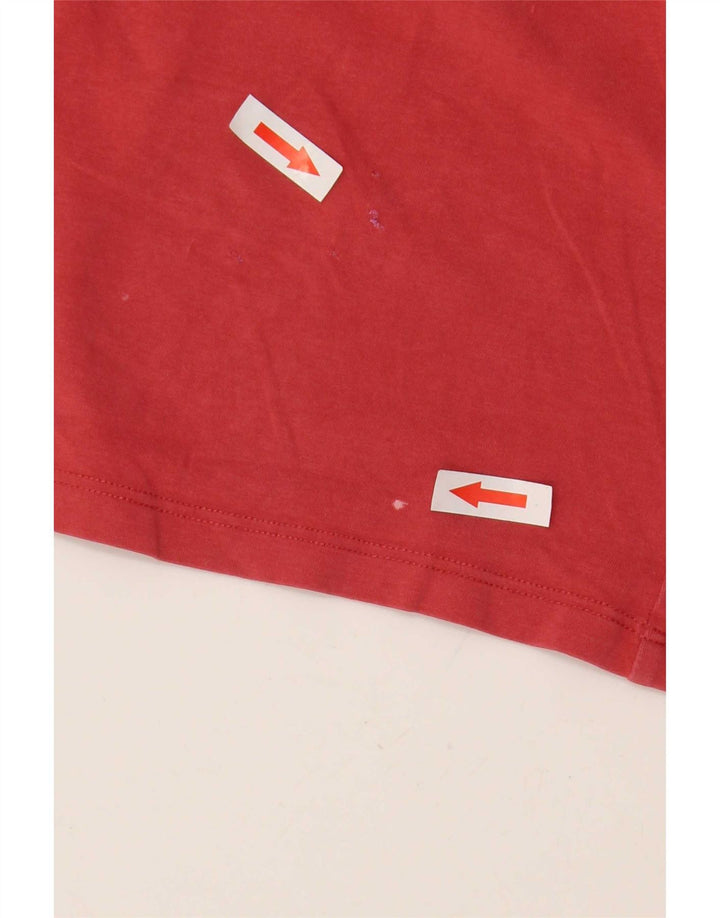 Crop Top fără mâneci pentru femei Max Mara, UK 14, bumbac roșu mare