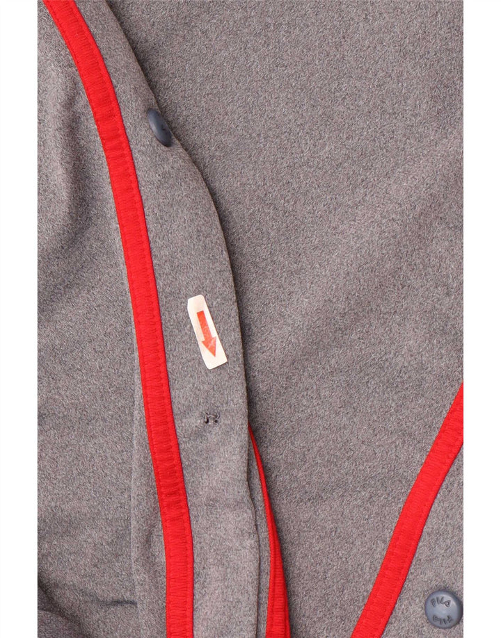 Pantaloni de trening Fila pentru bărbați, mari, gri, poliester color bloc