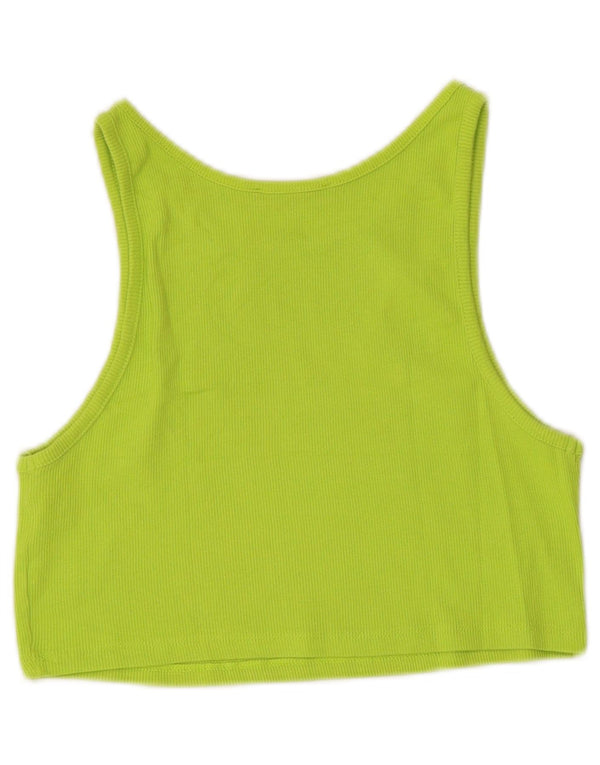 Top cu vestă pentru femei Zara UK 14, mare, verde, bumbac