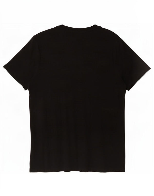 Tricou grafic pentru bărbați Hugo Boss Top Medium Black Bumbac