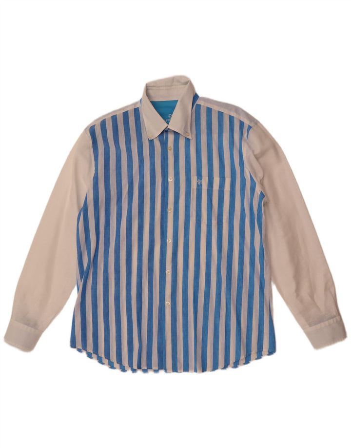 Cămașă pentru bărbați Caporiccio XL, in dungi albastre