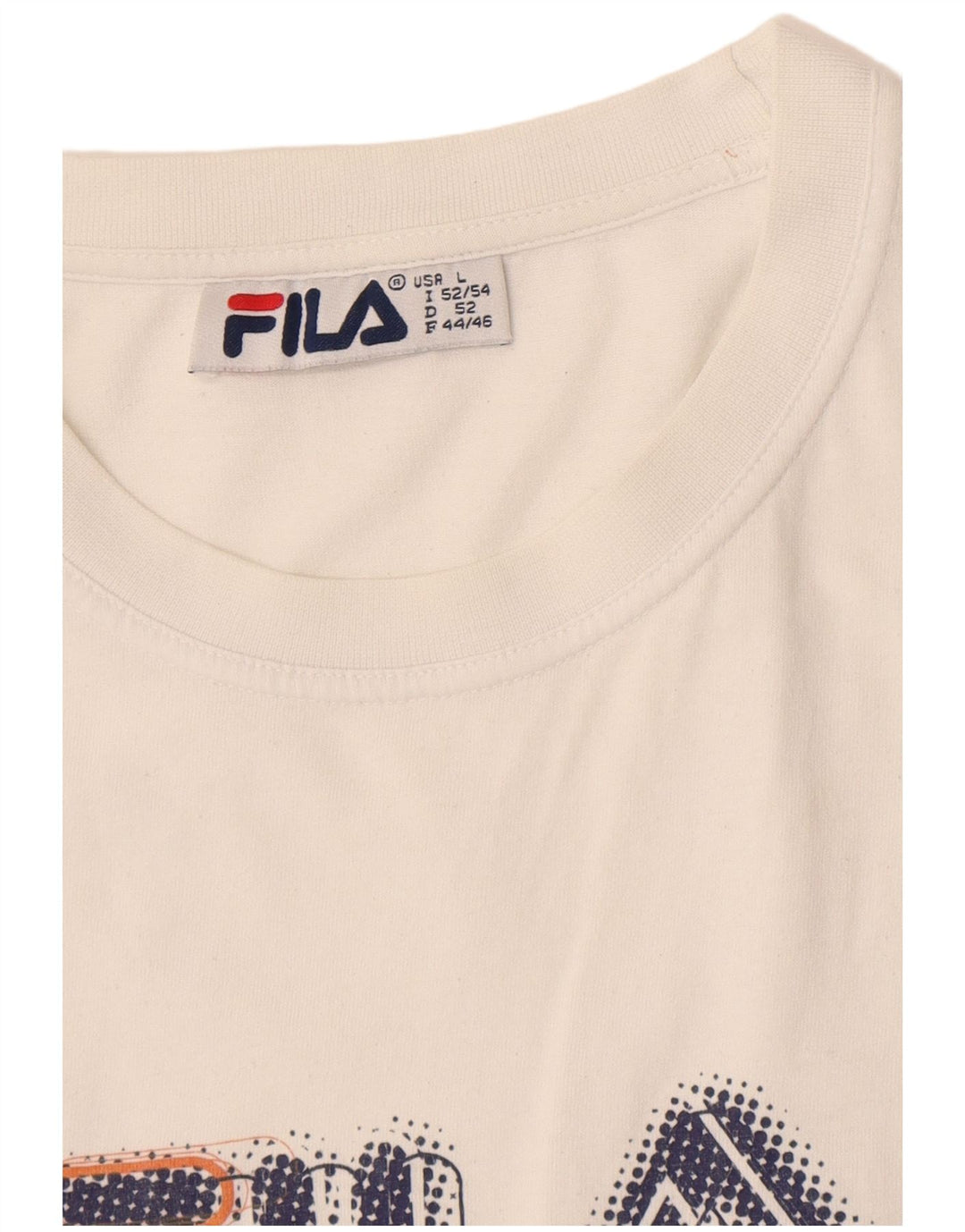 Tricou grafic pentru bărbați Fila Top Large White