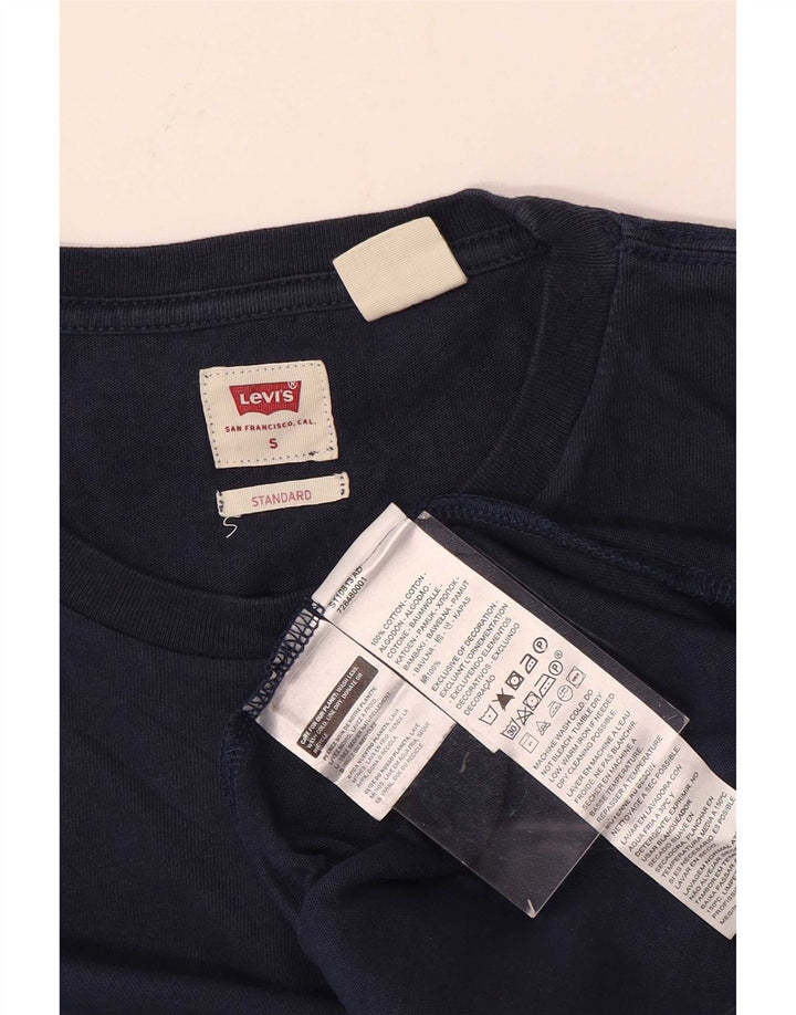 Top cu mânecă lungă pentru bărbați Levi's, cu ajustare standard, din bumbac, albastru bleumarin