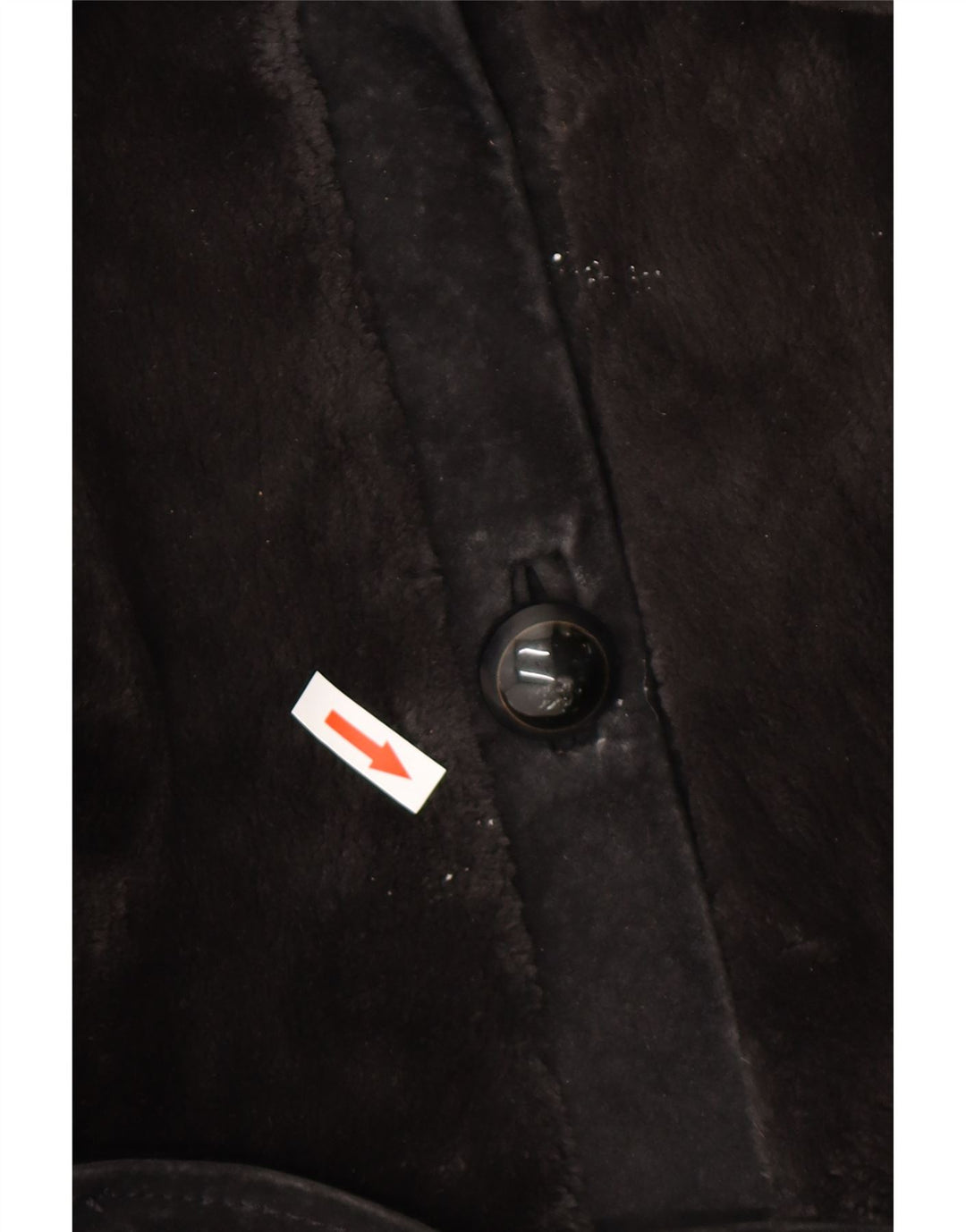 Jachetă de piele de căprioară din blană artificială vintage pentru femei UK 12 maro mediu