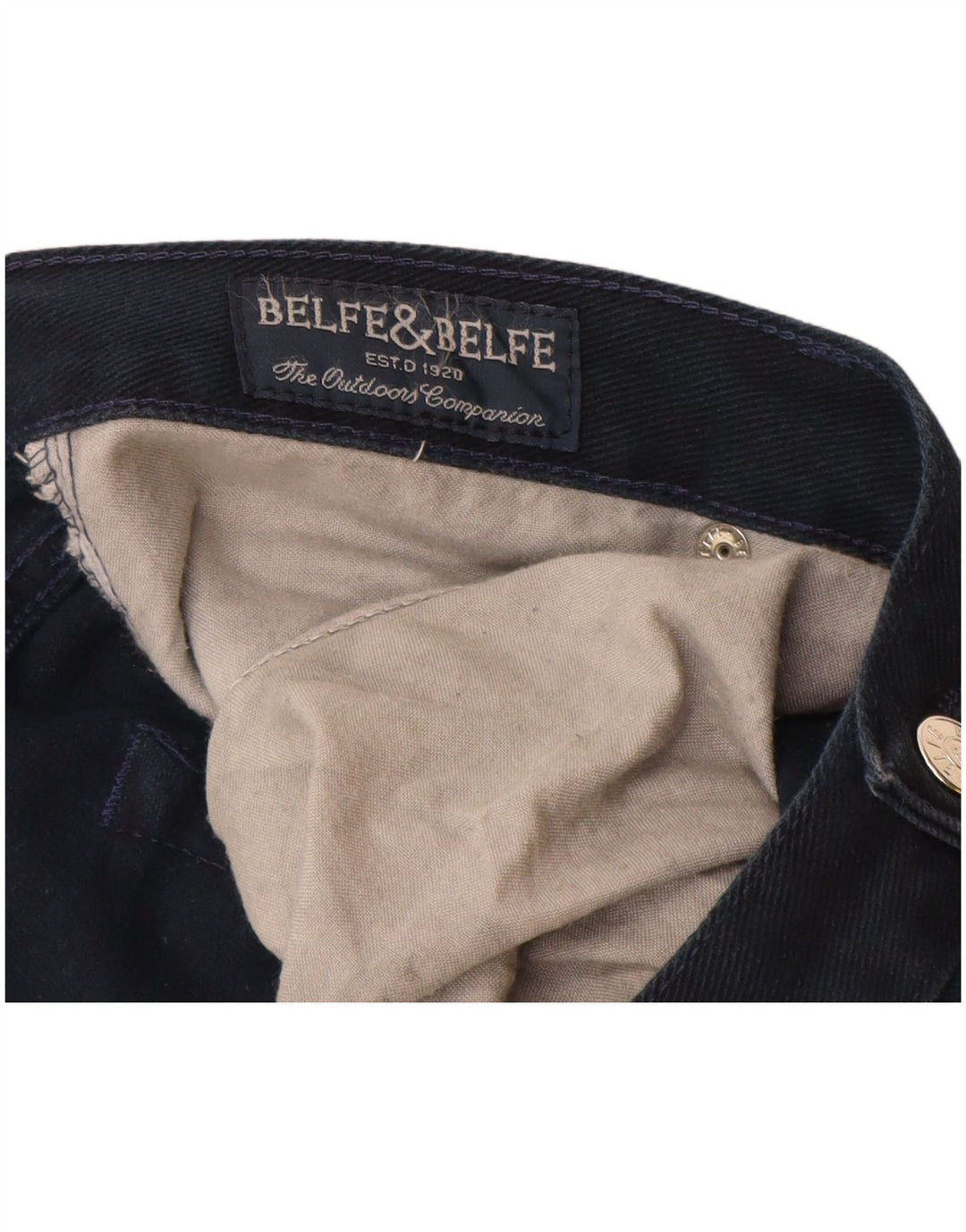 Belfe & Belfe Blugi Bărbați Drepți L40 L30 Bumbac Bleumarin
