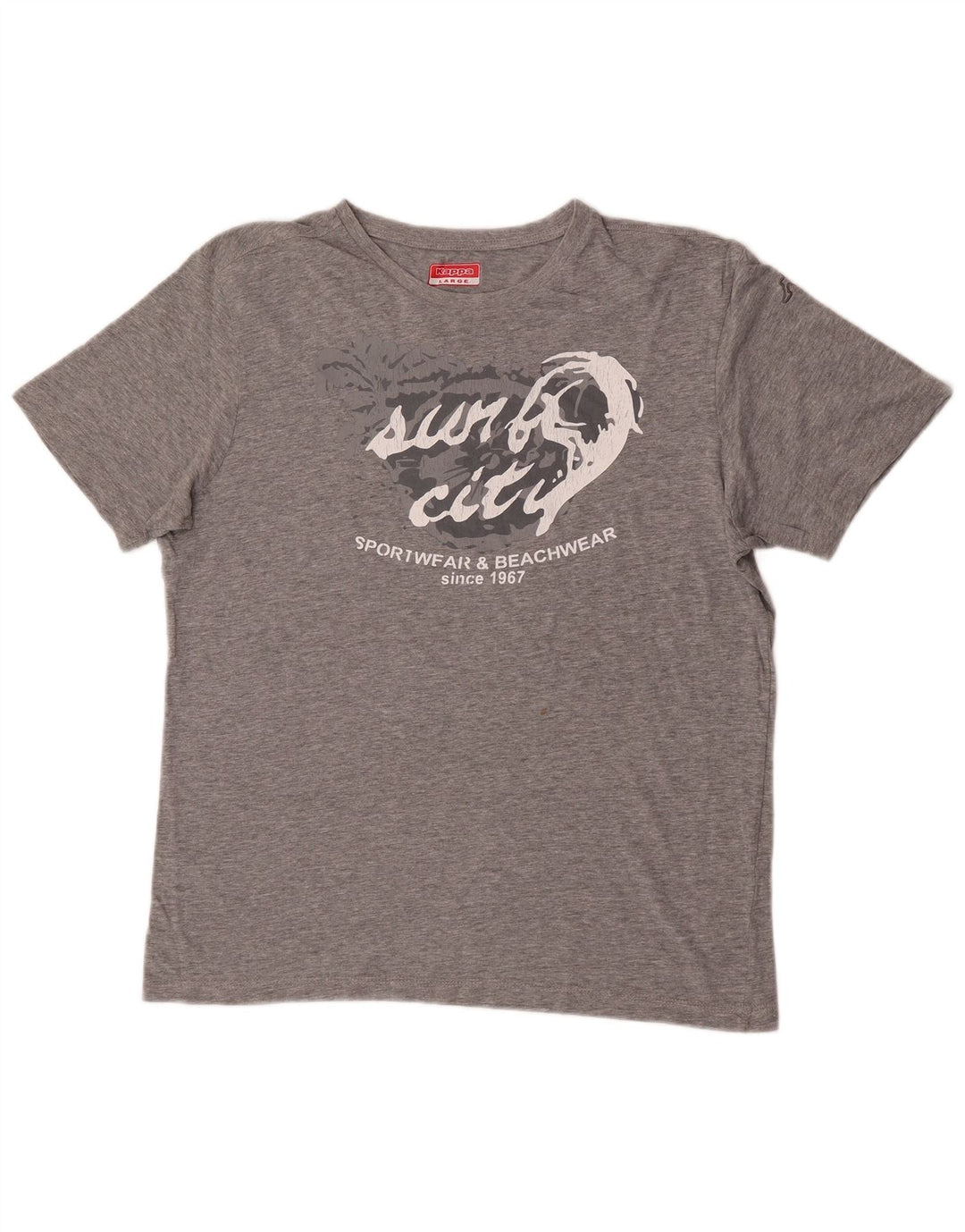 Tricou grafic pentru bărbați Kappa Top mare gri