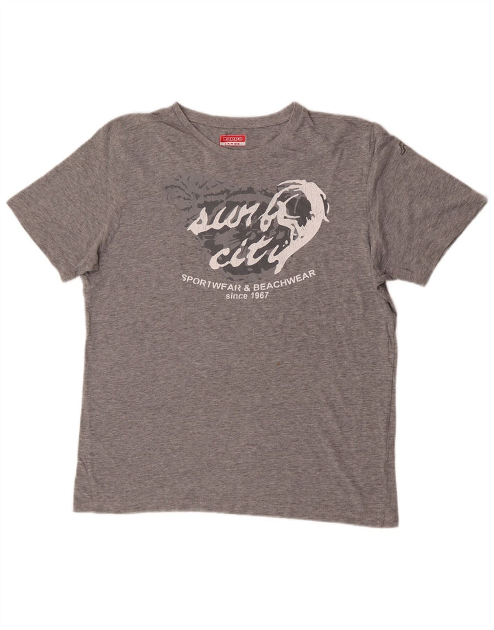 Tricou grafic pentru bărbați Kappa Top mare gri