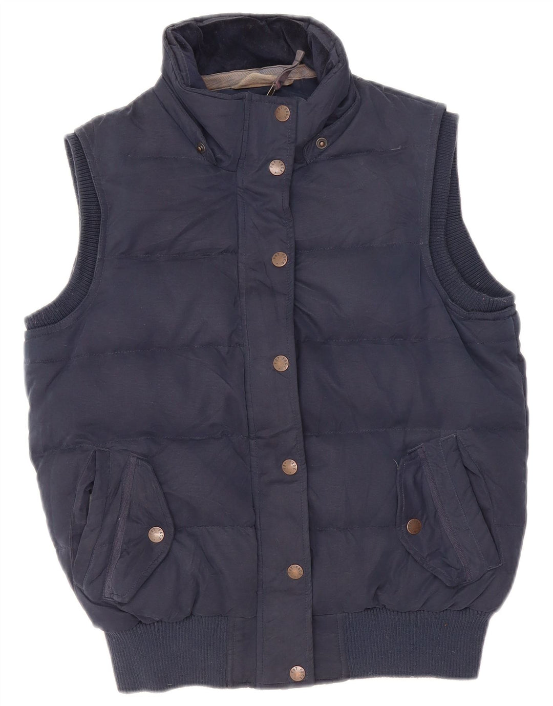 Fat Face pentru femei Sherpa Padded Gilet UK 12 Medium Bleumarin Poliester